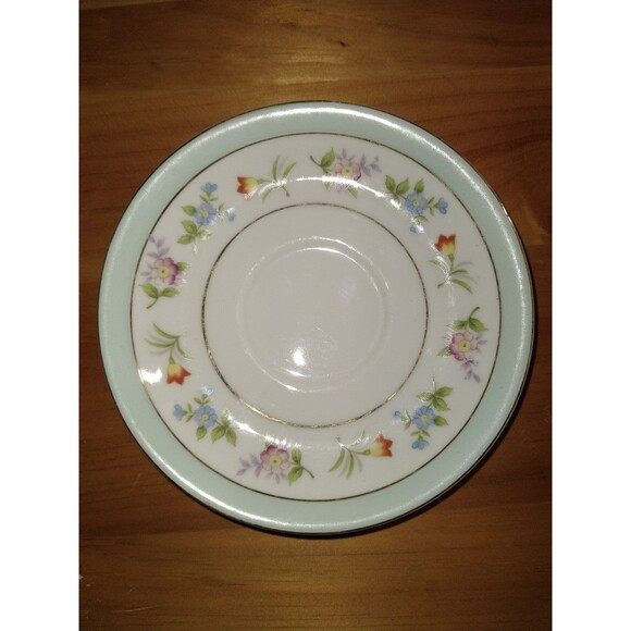 Vintage Hand Painted Gold China - Saucer Only - - Picture 1 of 2